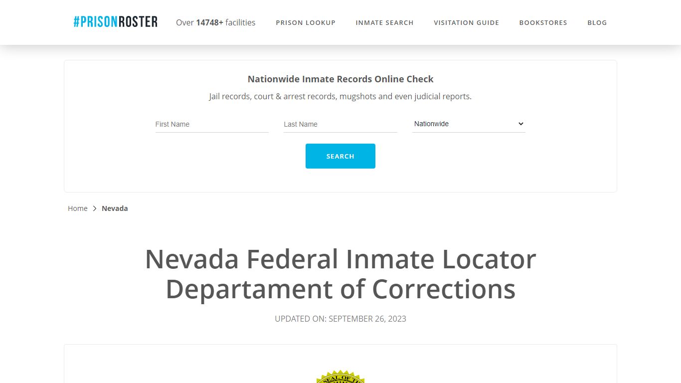 Nevada Federal Inmate Search - Prisonroster